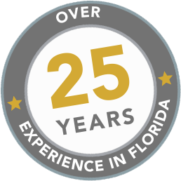 Over 25 years experience in florida badge